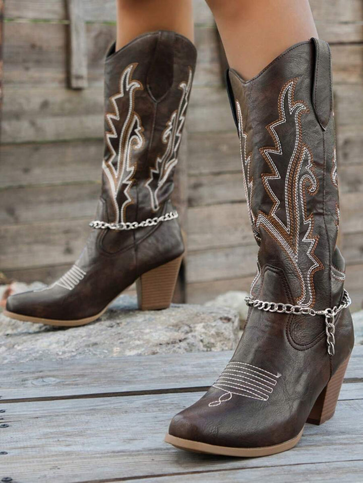 Vera | Brown Western Boots