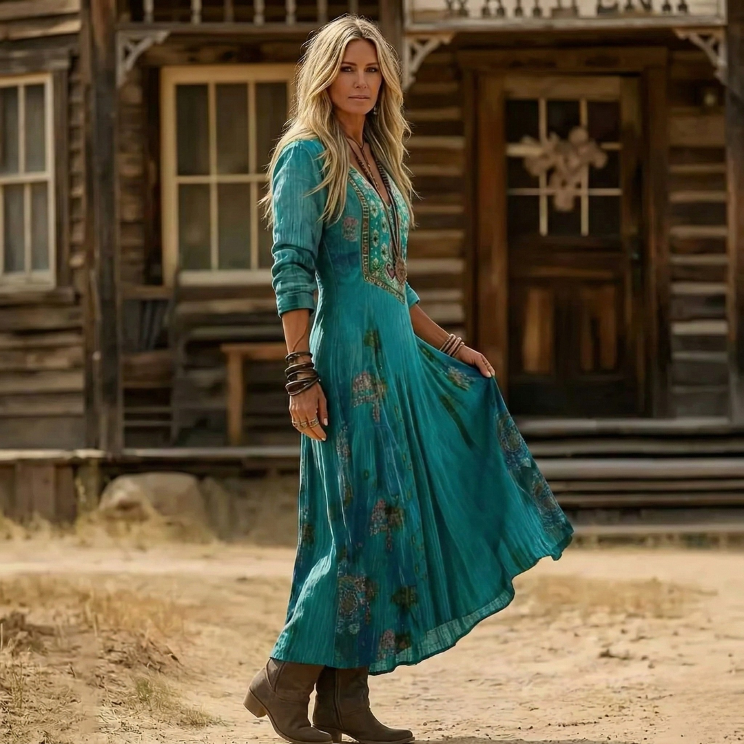 Maribelle | Vintage Western Midi Dress