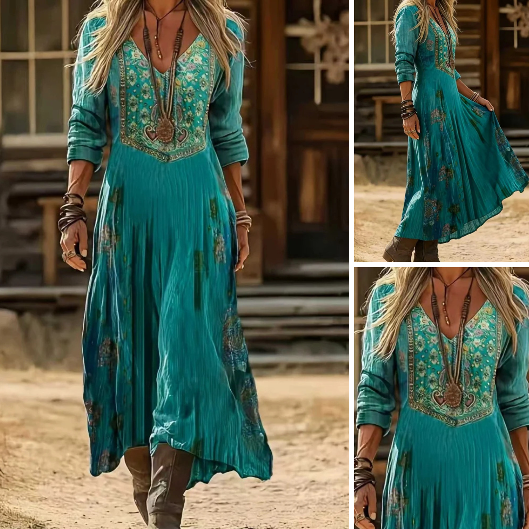 Maribelle | Vintage Western Midi Dress