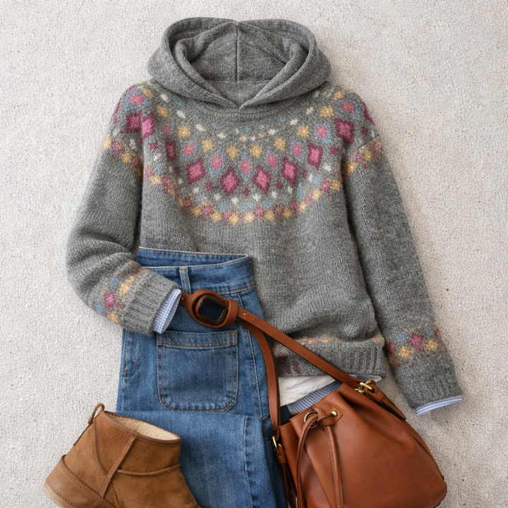 Maureen | Cozy Knit Hoodie